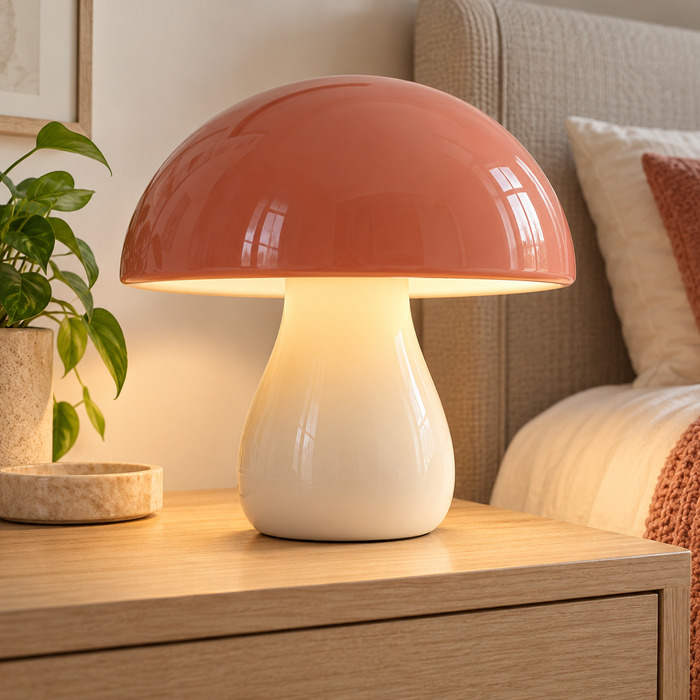 Coral Mushroom Table Lamp