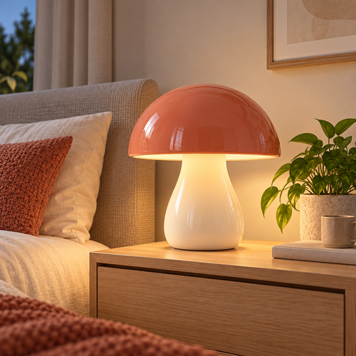 Coral Mushroom Table Lamp