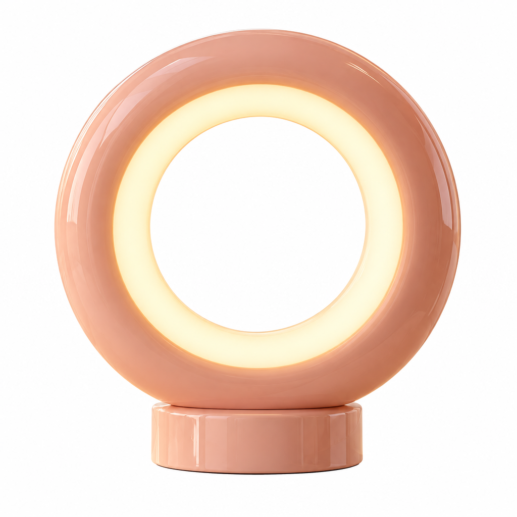 Peach Donut Table Lamp
