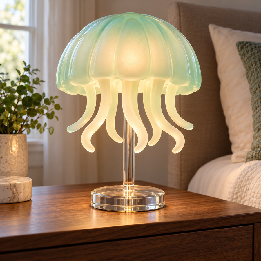 Mint Jellyfish Table Lamp