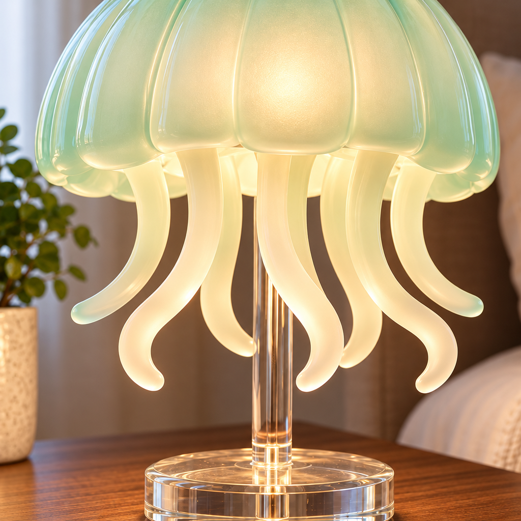 Mint Jellyfish Table Lamp
