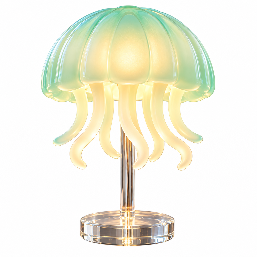 Mint Jellyfish Table Lamp