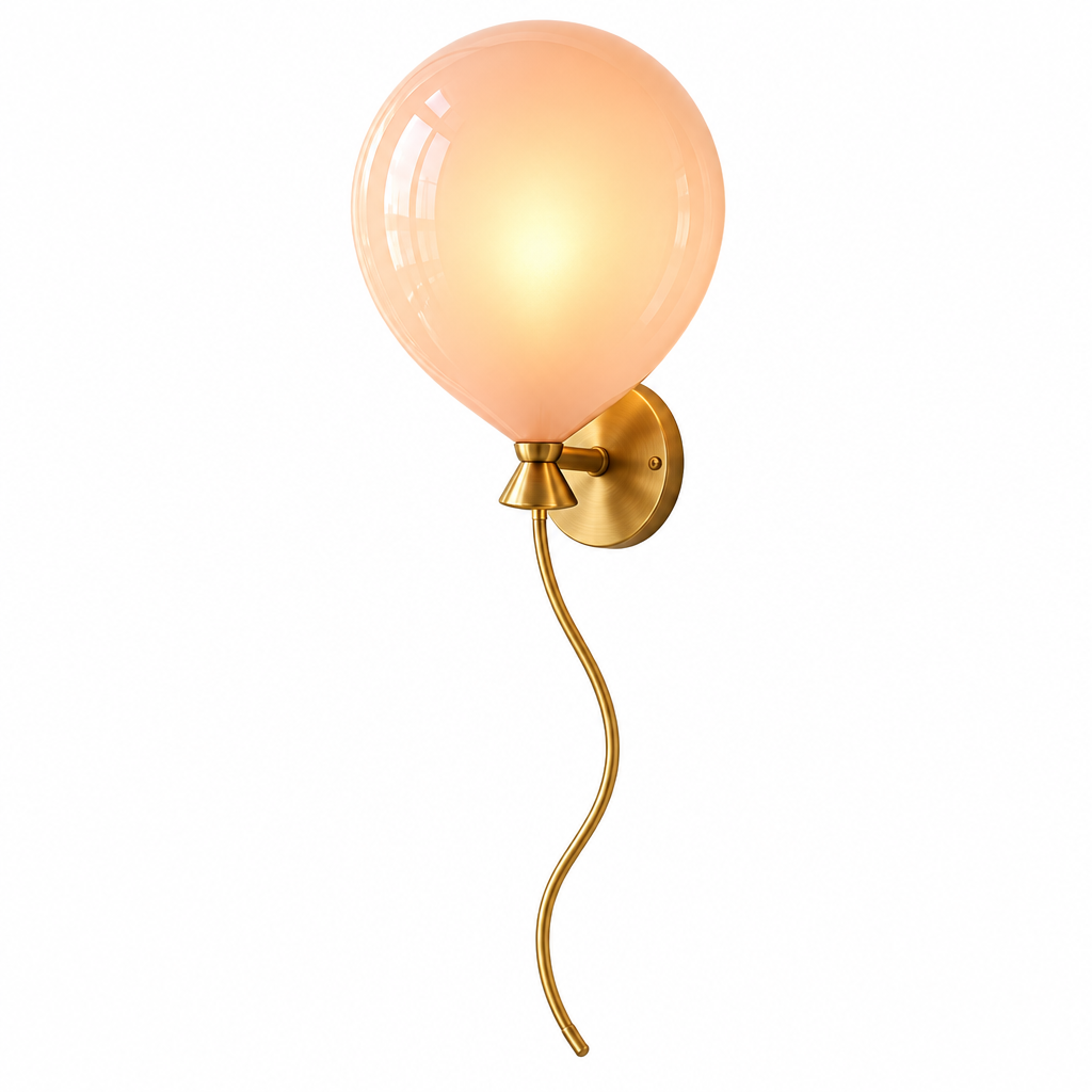 Peach Balloon Wall Sconce