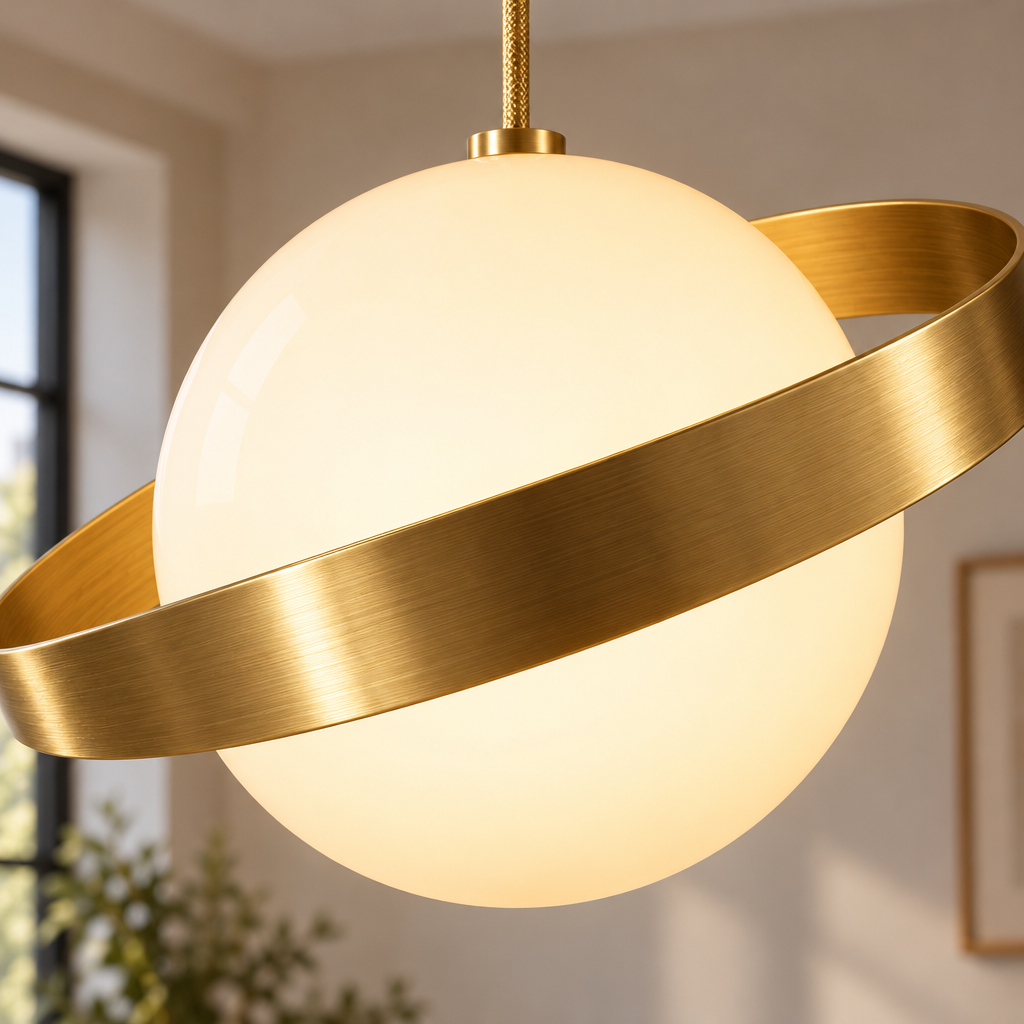 Saturn Globe Pendant Light