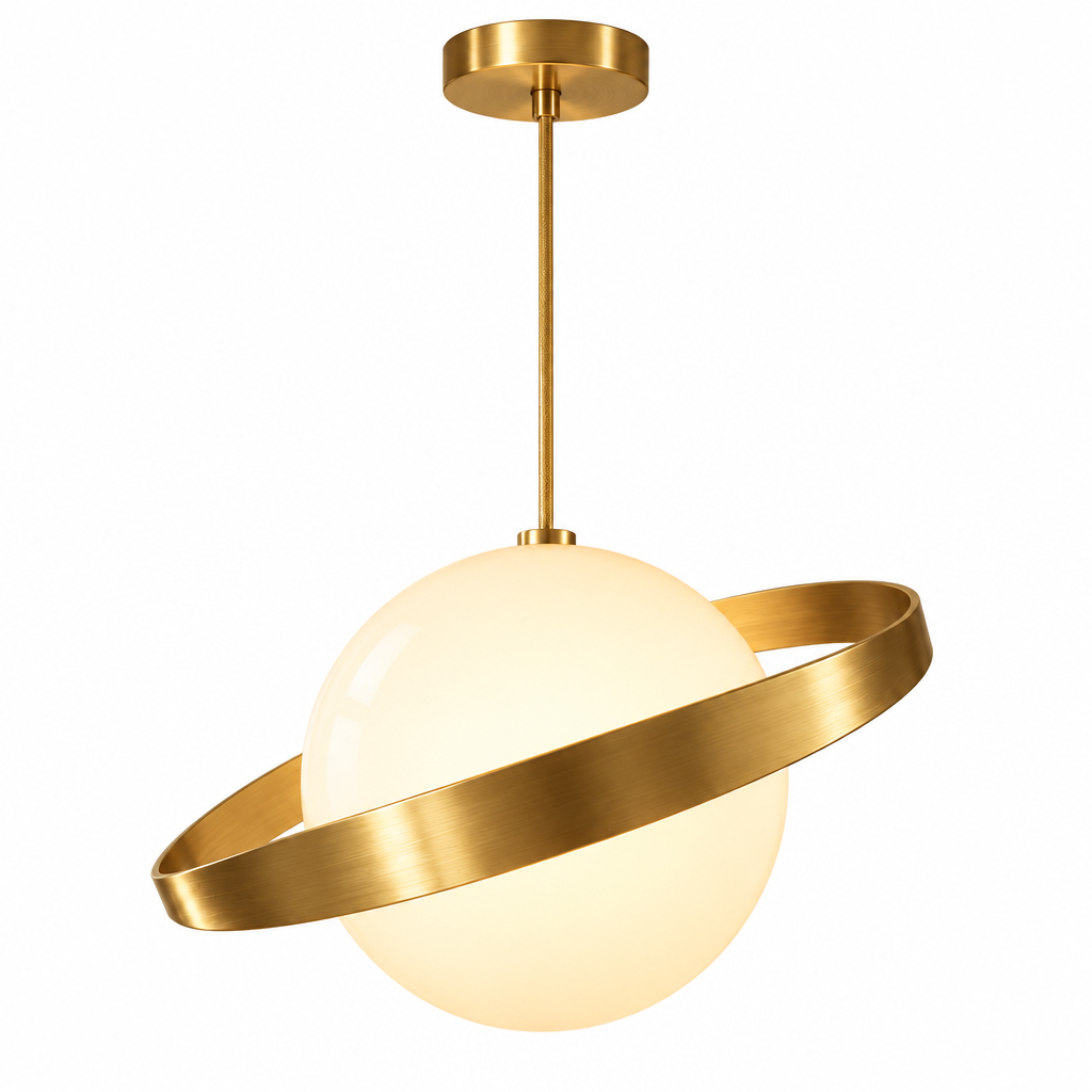 Saturn Globe Pendant Light