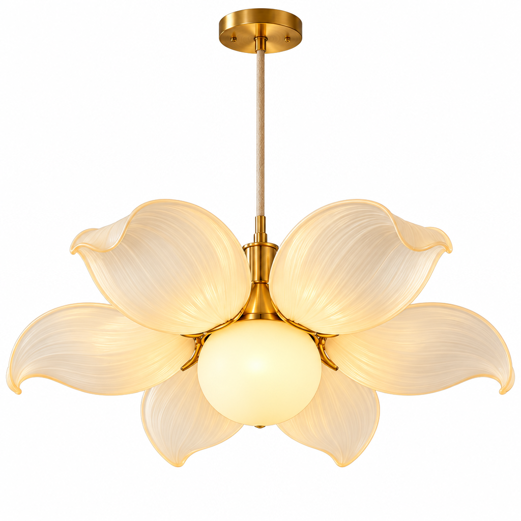 Ivory Petal Pendant Light